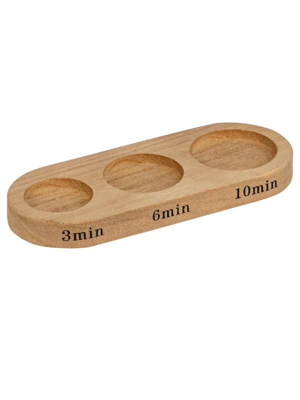 Deko-Sanduhren Aus Glas Mit Holzfuß Sabi 15Cm