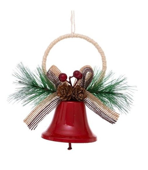Campanella In Metallo Da Appendere - Decorazione Natalizia