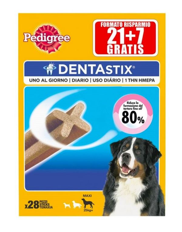 PEDIGREE DentaStix Snack 28 Pezzi - Per Cani Maxi 25Kg