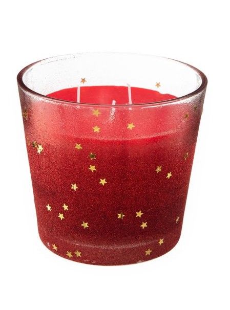 Candela Natalizia Con 3 Stoppini 500G - Decorazione Natalizia