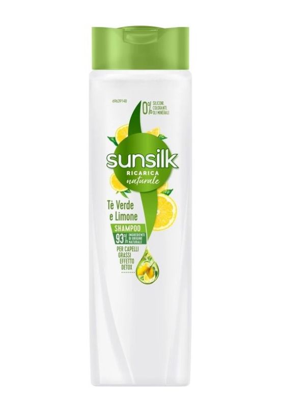 SUNSILK Shampoo  Per Capelli Grassi Con Te Verde E Limone 250Ml
