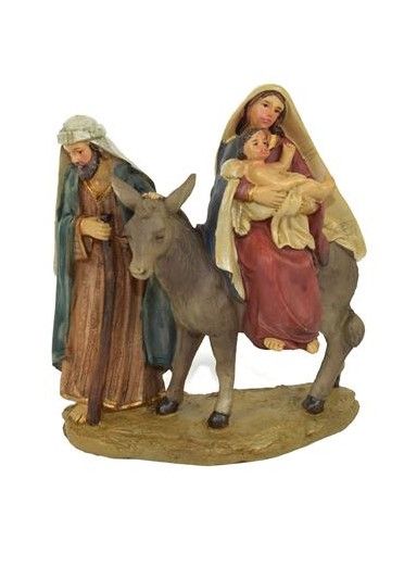 Staue Presepe Natività con Asinello 15 cm