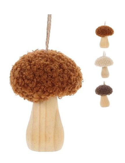 Pendentif Champignon D'Automne En Style Teddy 9Cm