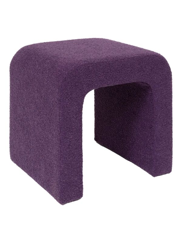 Pouf Deco Violet Eden 41X35Cm