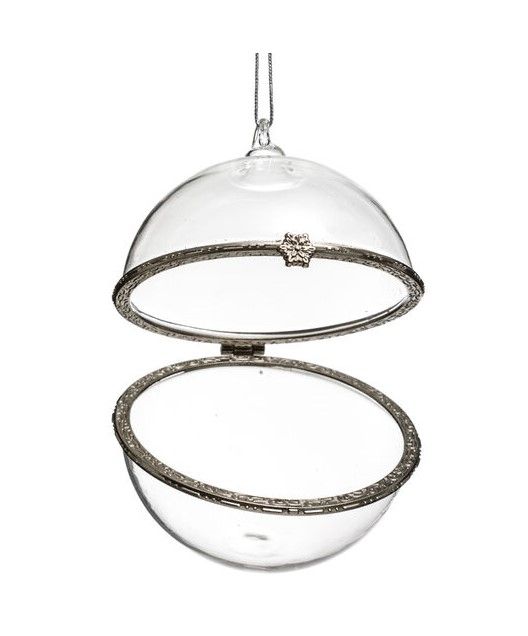 Zu Öffnende Glaskugel 80Mm - Weihnachtsdeko