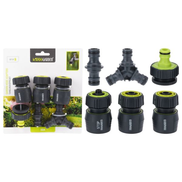 Adaptateur de tuyau d'arrosage 6 pièces
