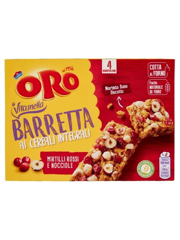 ORO Saiwa Vollkornmüsliriegel Cranberries Und Haselnüsse 4X40G