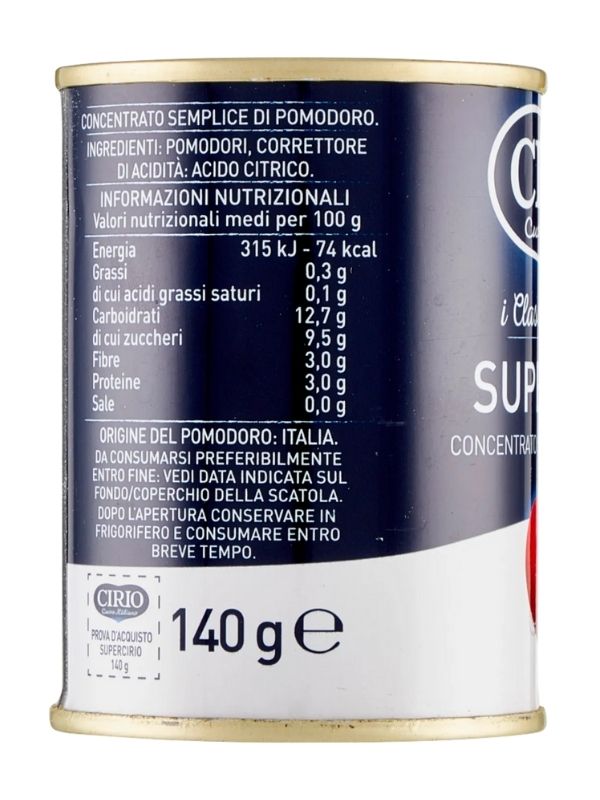 CIRIO Concentrato Semplice Di Pomodoro 140G