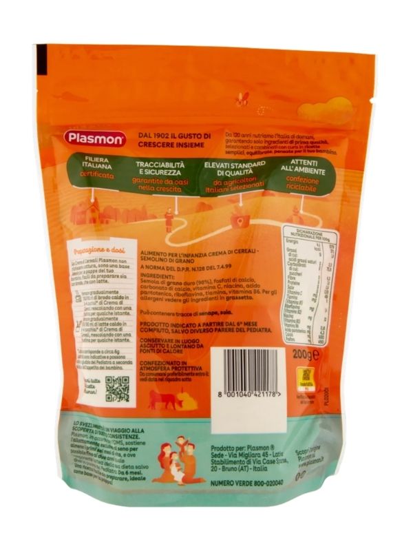 PLASMON Getreidecreme Weizengrieß 200G