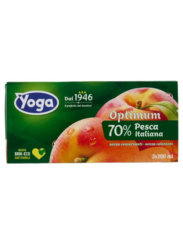 YOGA Optimum Saft Pfirsich 3X200Ml 