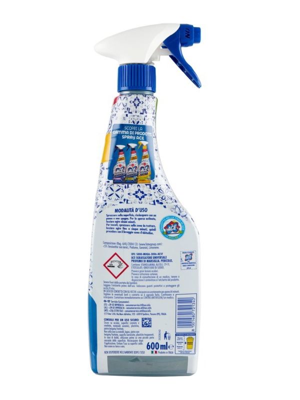ACE Sgrassatore Spray Universale Marsiglia 600Ml