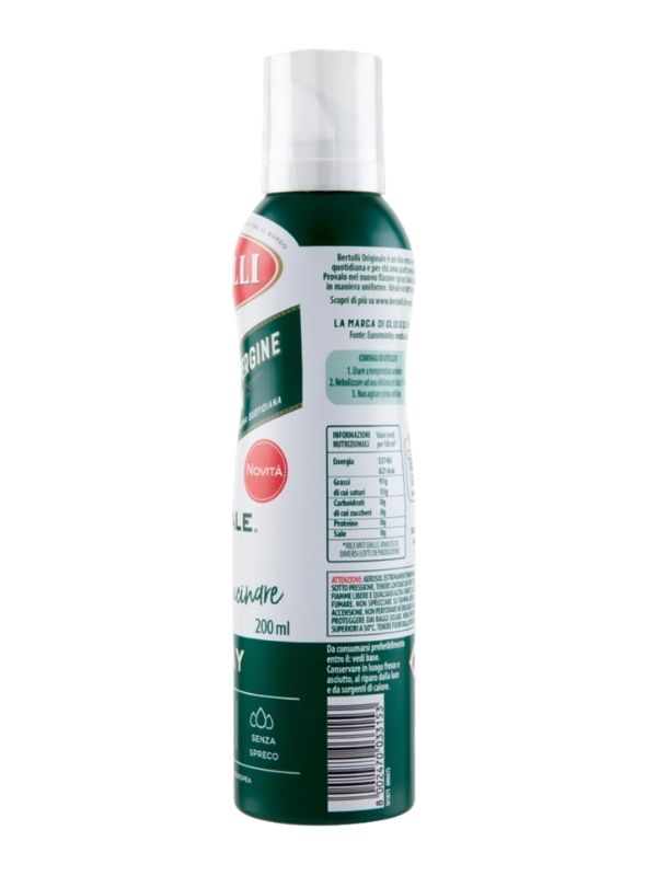 BERTOLLI Spray Olio Extra Vergine Di Oliva Originale 200Ml