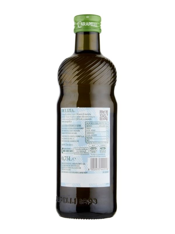 CARAPELLI Delizia Olio Extra Vergine Di Oliva 0.75L