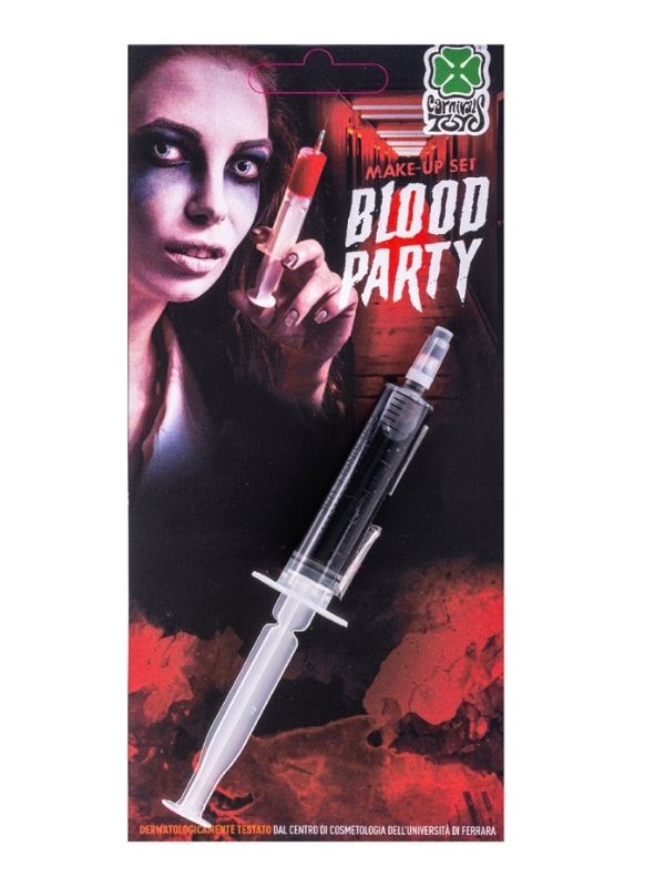 Trucco Per Halloween Sangue Finto In Siringa 5Ml