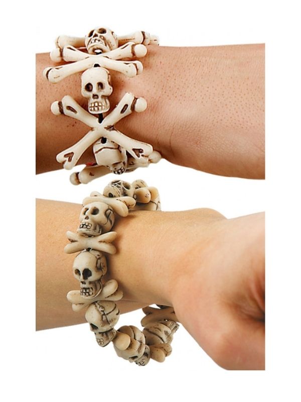 Accessorio Halloween Braccialetto Ossa E Teschi - Assortito