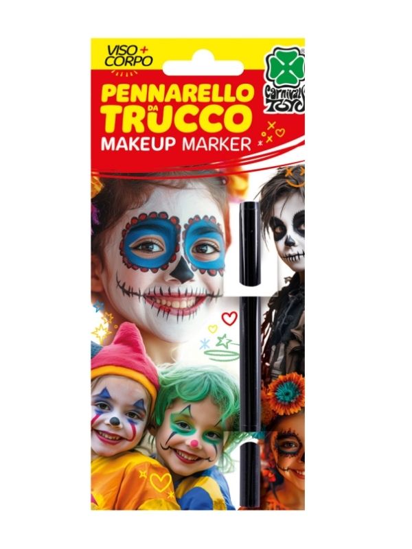 Trucco Per Halloween Pennarello Viso/Corpo Nero 