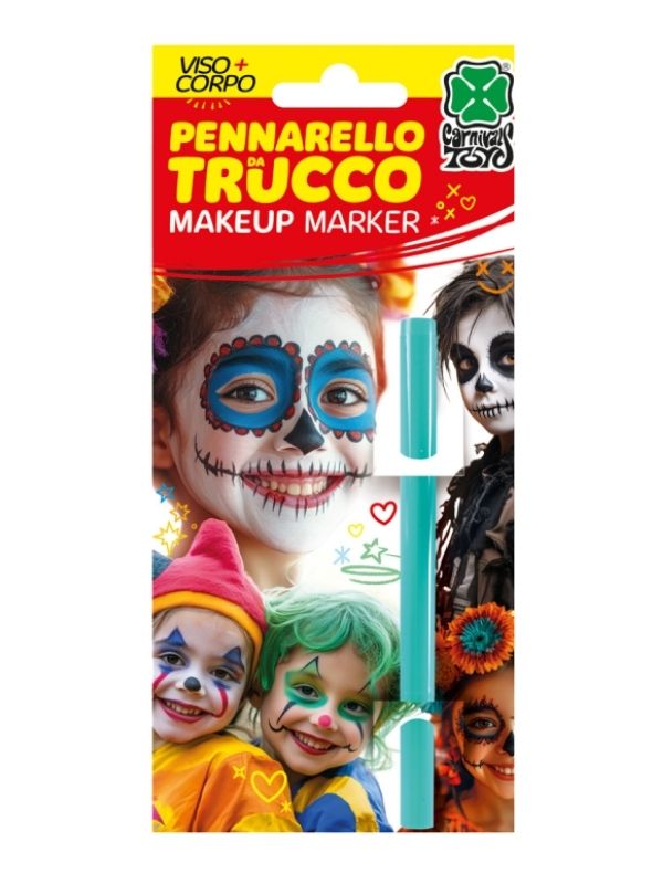 Trucco Per Halloween Pennarello Viso/Corpo Verde Acqua 