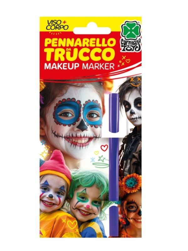 Trucco Per Halloween Pennarello Viso/Corpo Viola 