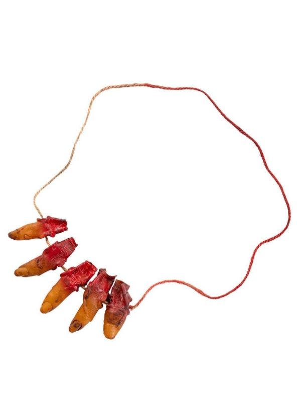 Accessorio Halloween Collana Con Dita Mozzate 
