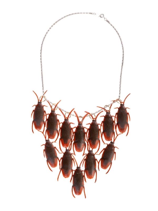 Accessorio Halloween Collana Con Scarafaggi 
