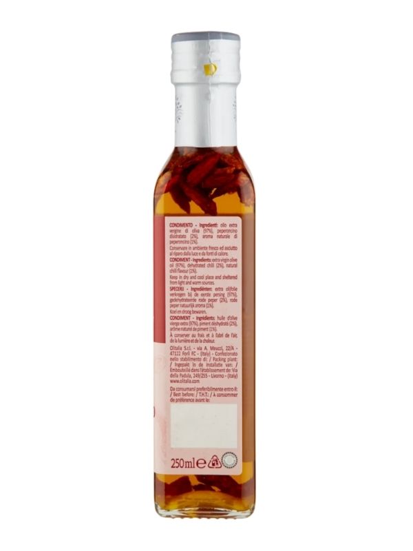 OLITALIA Gourmet Olio Extra Vergine Di Oliva Aromatizzato Peperoncino 250Ml