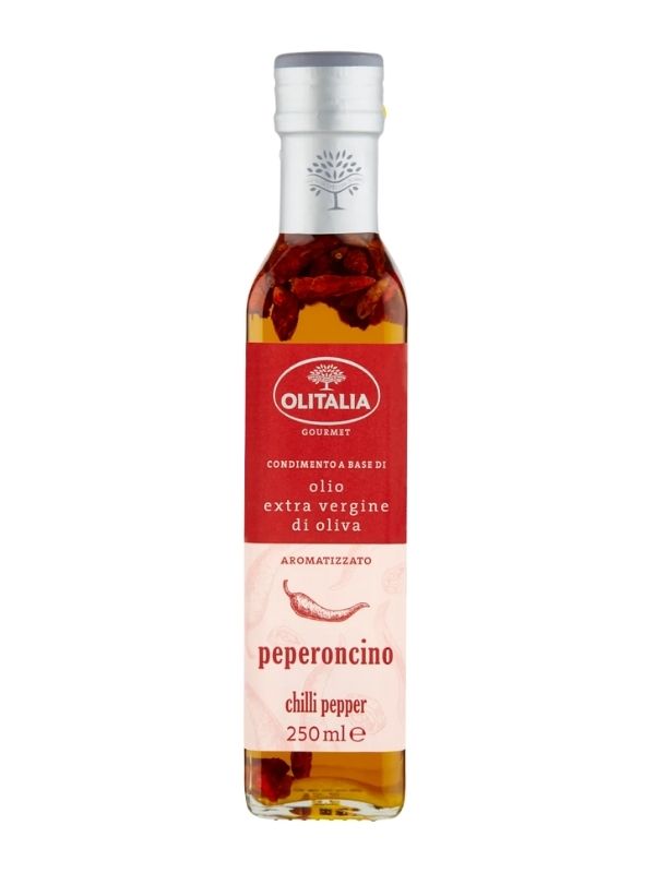 OLITALIA Gourmet Olio Extra Vergine Di Oliva Aromatizzato Peperoncino 250Ml