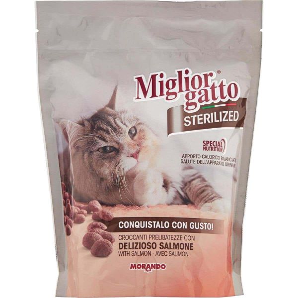MIGLIORGATTO Sterilized CrocchetteGatto al Salmone gr 400