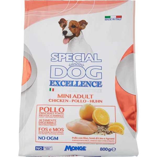 SPECIAL DOG Crocchette Pollo Excellence per Cani di Piccola Taglia 800g