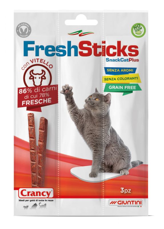 Crancy Fresh Sticks per Gatto Gusto Vitello
