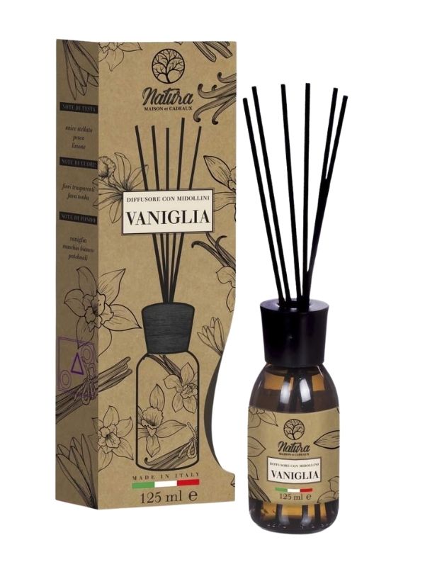 Diffusore Di Fragranza Con Midollini Vaniglia 125Ml