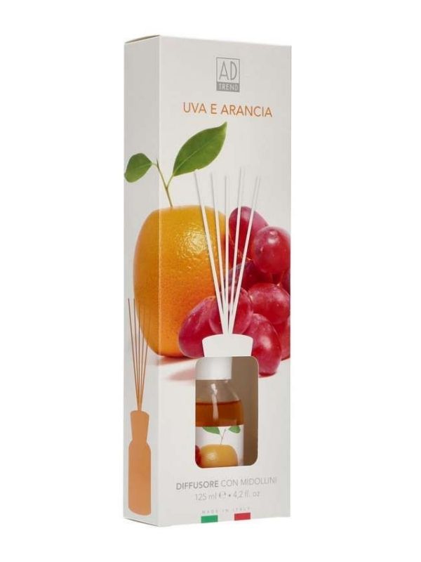 Diffuseur De Parfum Avec Bâtonnets Raisin Et Orange 125Ml