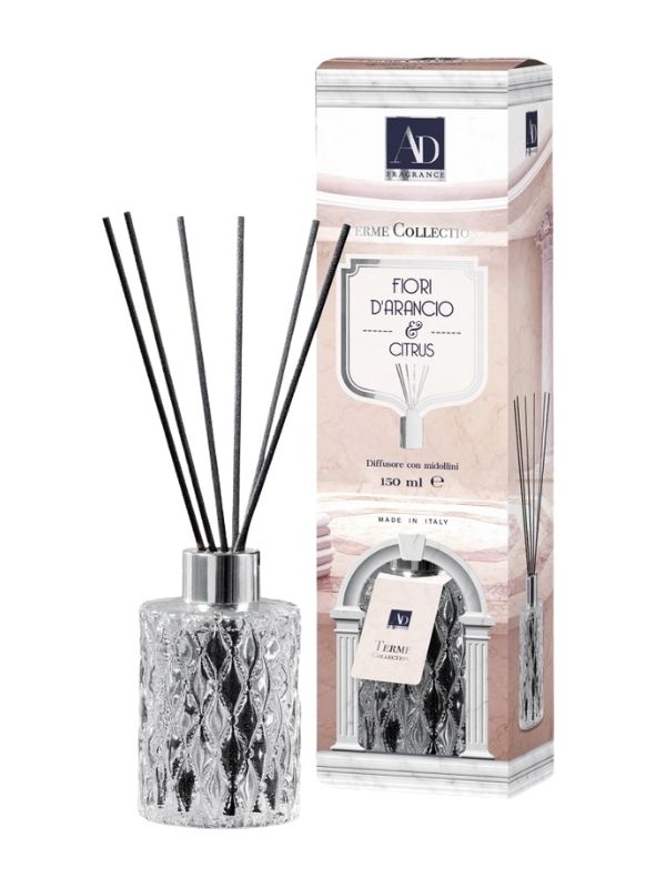 Diffuseur De Parfum Avec Bâtonnets Fleur D'Oranger Et Agrumes 150Ml