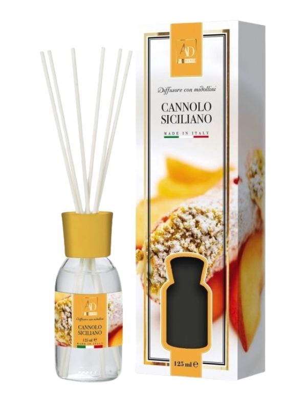 Diffusore Di Fragranza Con Midollini Cannolo Siciliano 125Ml