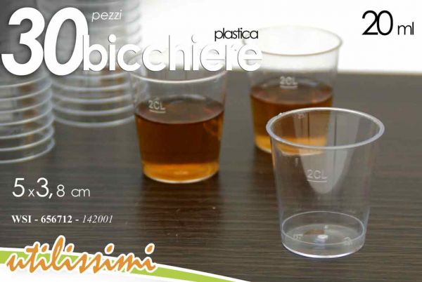 Bicchierini in Plastica per Chupito 10 Pezzi