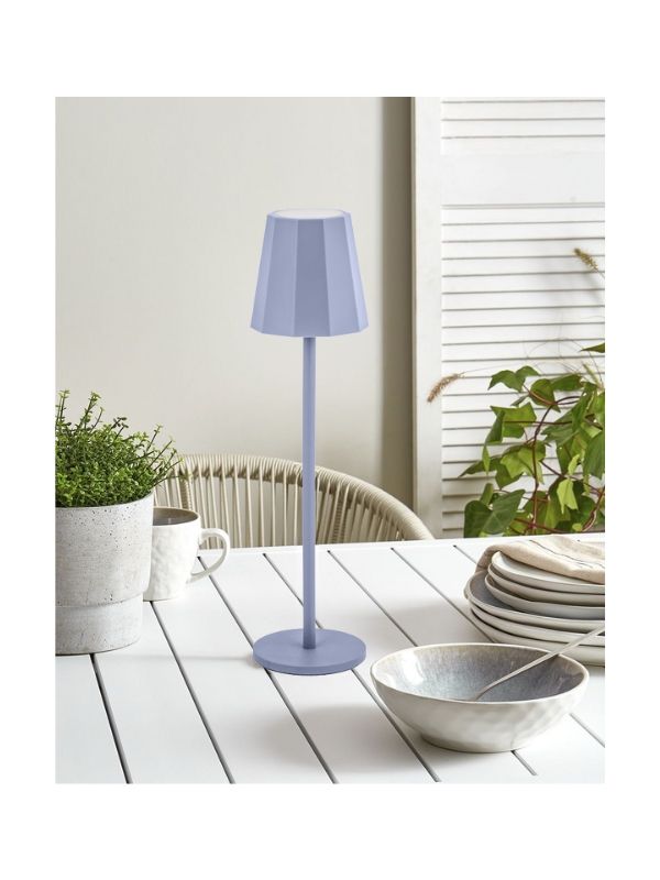 Lampe De Table Tactile Lilas 7X28Cm