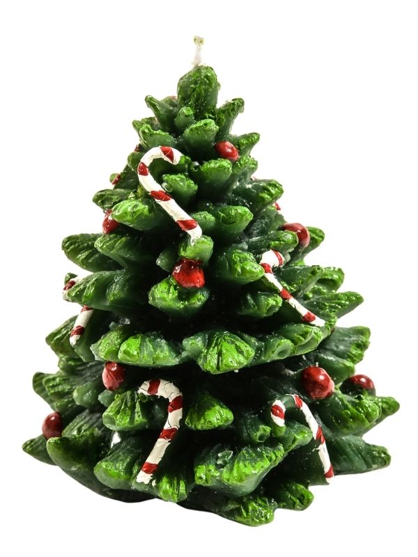 Candela Natalizia A Forma Di Albero 10Cm