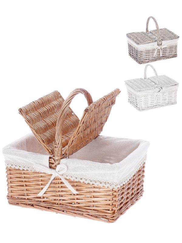 Cestino Rettangolare Picknick 34X26X32Cm - Assortito