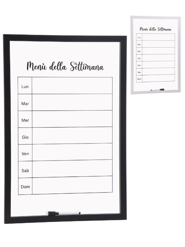 Glas-Küchentafel Mit Stift 40X60Cm - Sortiert