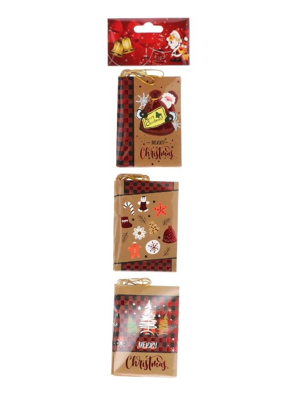  Set Mit 12 Weihnachtsgrußkarten 7X9Cm - Sortiert