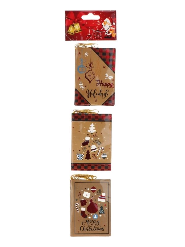  Set Mit 12 Weihnachtsgrußkarten 7X9Cm - Sortiert