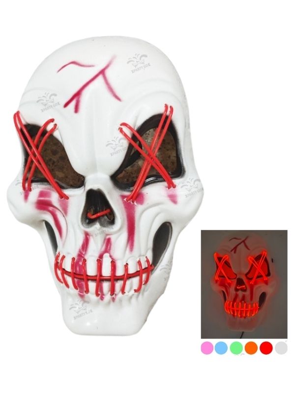 Halloween-Accessoire Batteriebetriebene Maske Mit Licht 