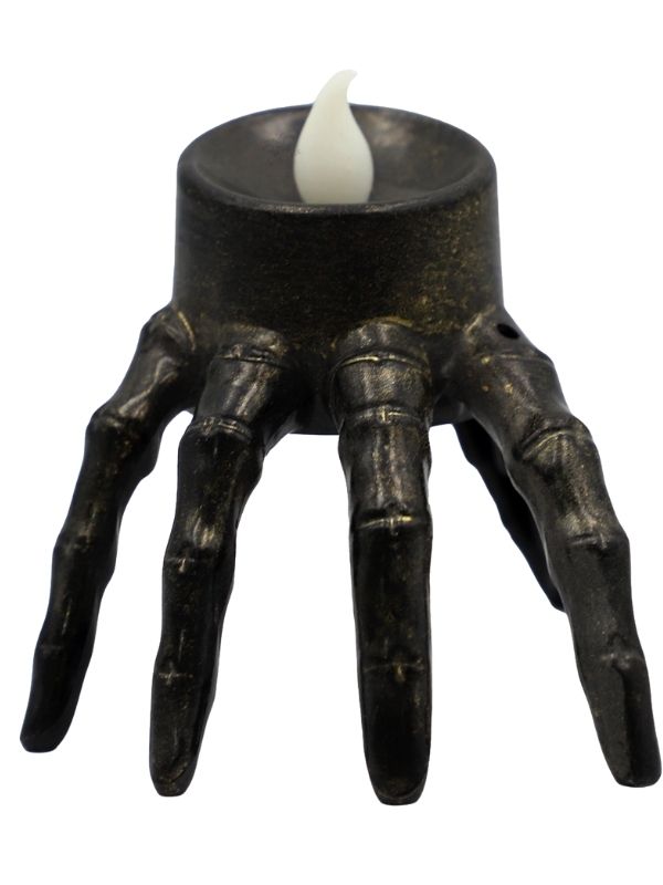 Halloween-Dekoration Skelett-Hand Mit Led-Kerze 8X8.5Cm
