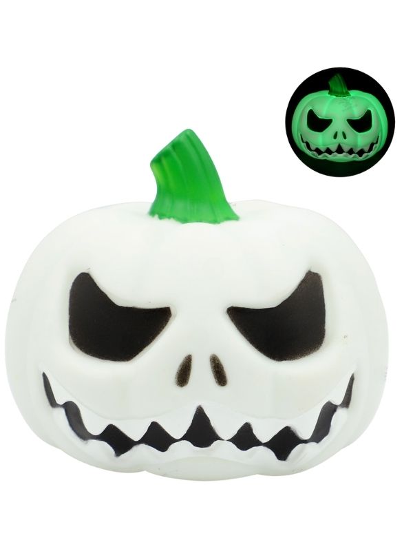 Décoration D'Halloween Citrouille Avec Lumières Led Multicolores 8X10Cm