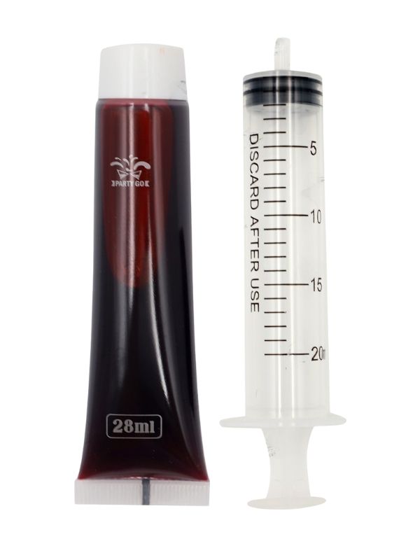 Trucco Per Halloween Siringa Con Sangue Finto 28Ml
