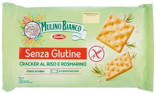 Mulino Bianco  Cracker Senza Glutine al Riso e Rosmarino 200 g