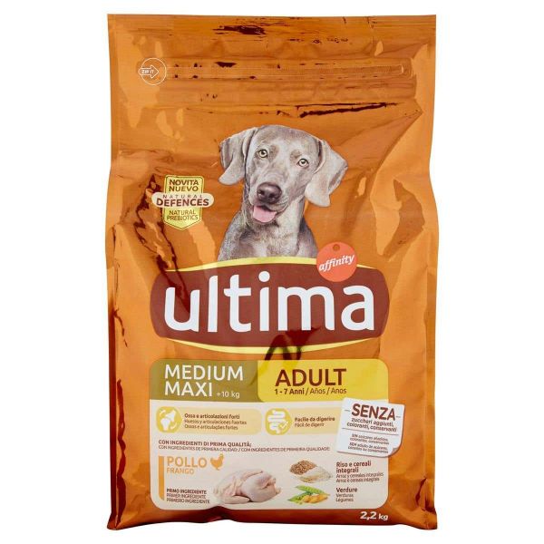 Ultima Dog Crocchette Cane Medium Maxi Adult Pollo 2,2 kg