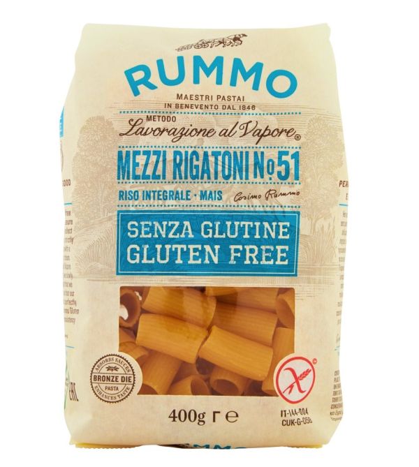 RUMMO N.51 Mezzi Rigatoni Senza Glutine 400G