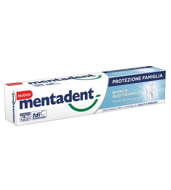 MENTADENT Dentrificio Protezione Famiglia Bianco Quotidiano 75Ml