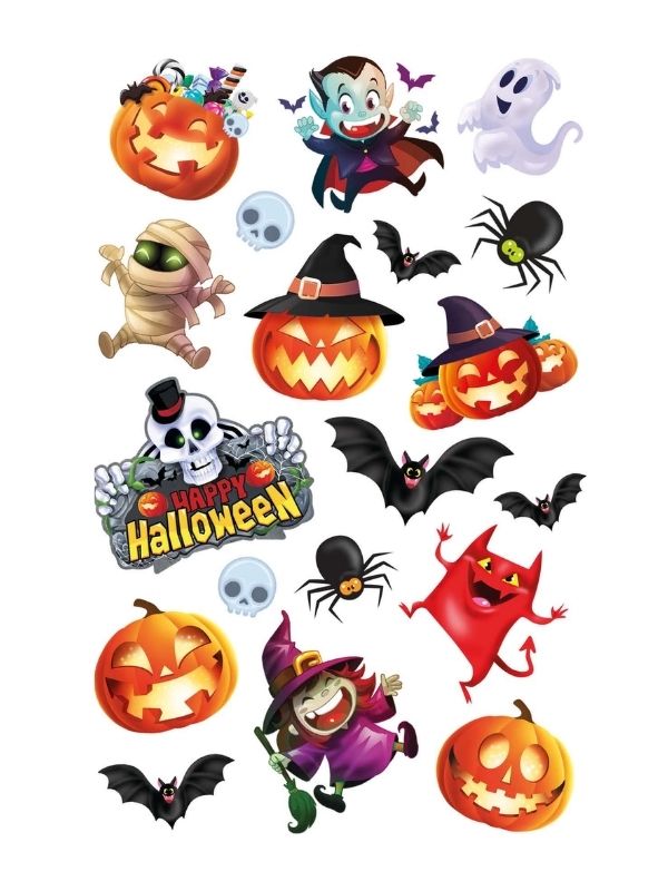 Accessorio Halloween Tatuaggi Finti Per Bambini 