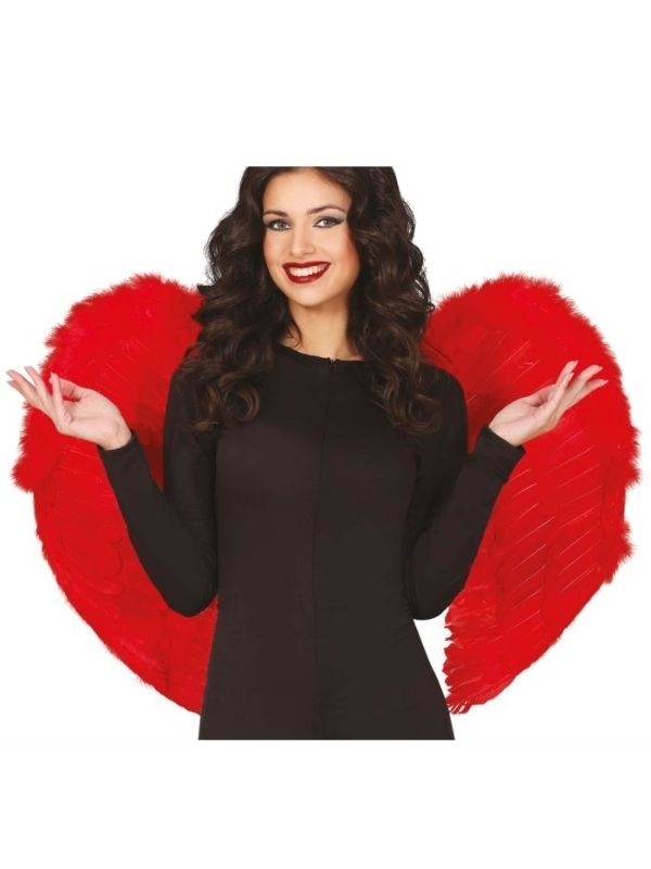 Accessorio Halloween Ali Da Angelo Rosse 80X55Cm